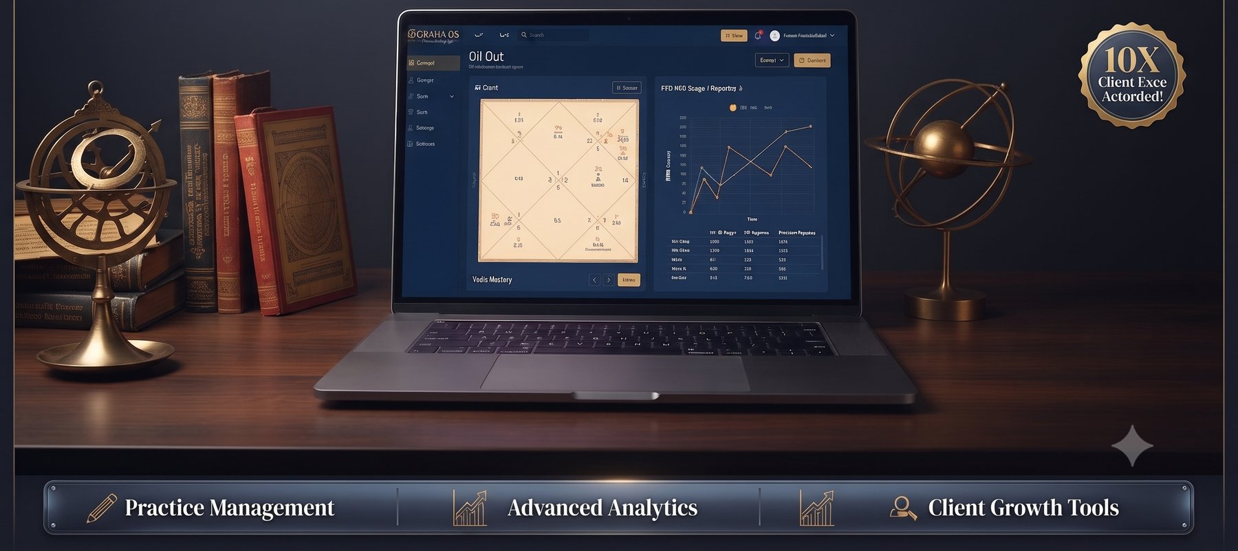 Graha OS — scale your practice with advanced chart tools
